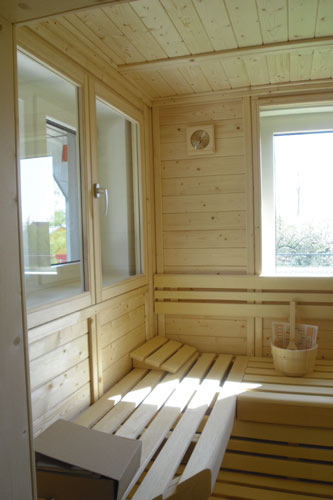 zweifl�geliges Sauna-Fenster