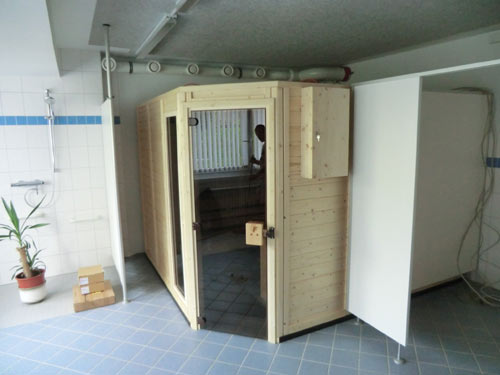 Sauna mit Kneipp-Anwendungen