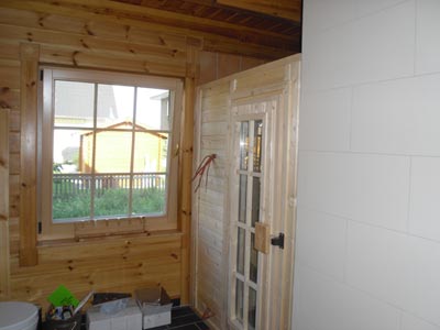 Einbau-Sauna-Foto der Familie Bayer
