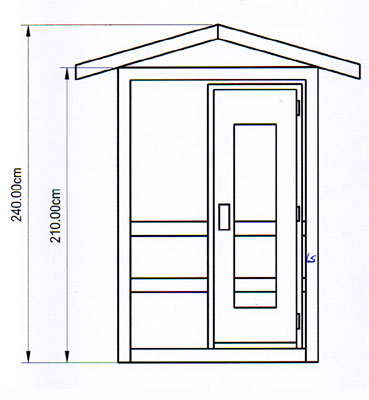 Sauna-Grundriss der Familie Arnold