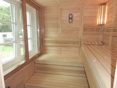 Sauna-Foto der Familie Hartmann