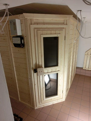 Sauna-Foto unserer Sauna auf Helgoland